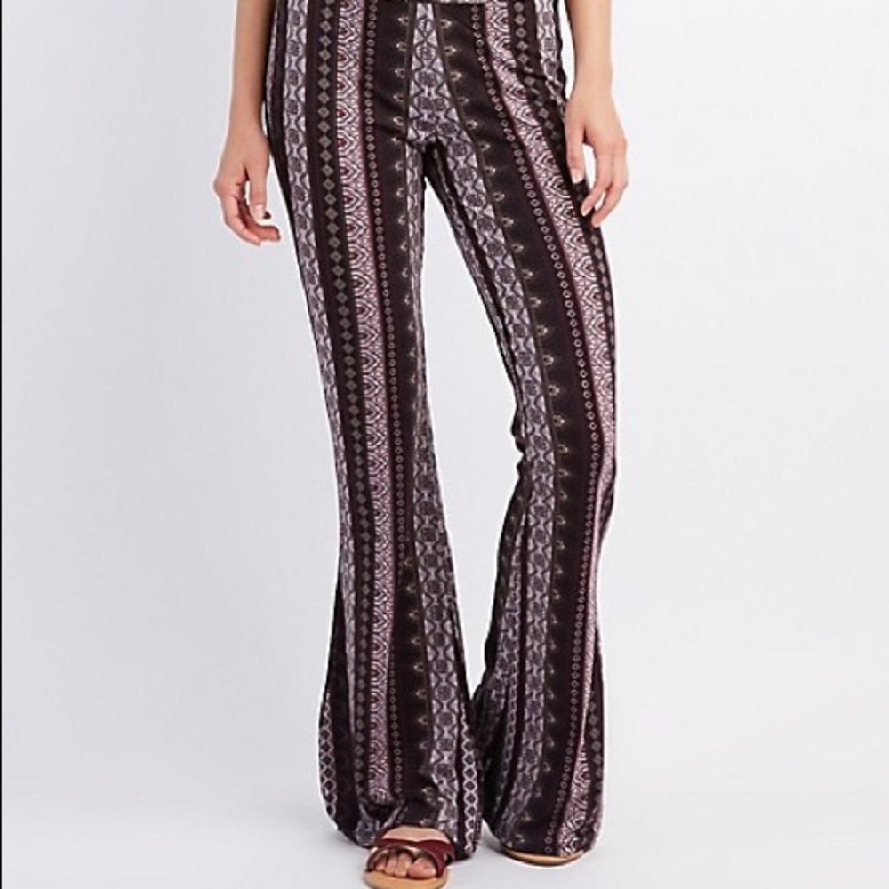 Print Flare Pants